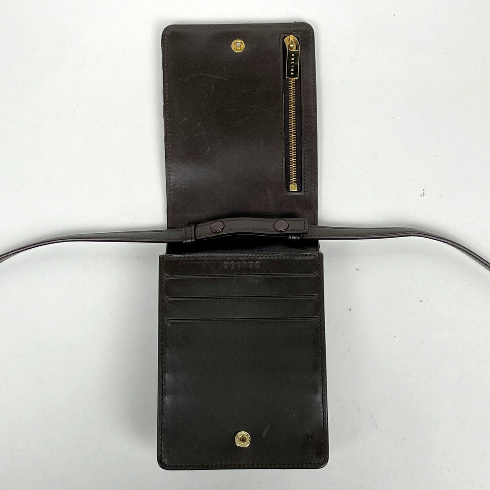 Celine C Macadam Pattern Mini Leather Pochette Sh… - image 8